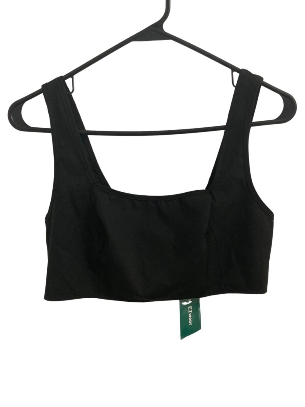 NWT SHEIN EZwear Solid Square Neck Crop Tank Top Size M